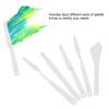 6pcs White Plastic Painting Palette Knives Paint Art Pigment Spatulas
