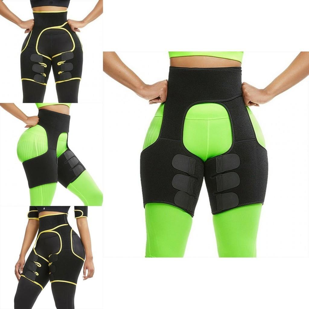 Neoprene Thigh Shaper For Women With High Waist And Adjustable Slimming Belt