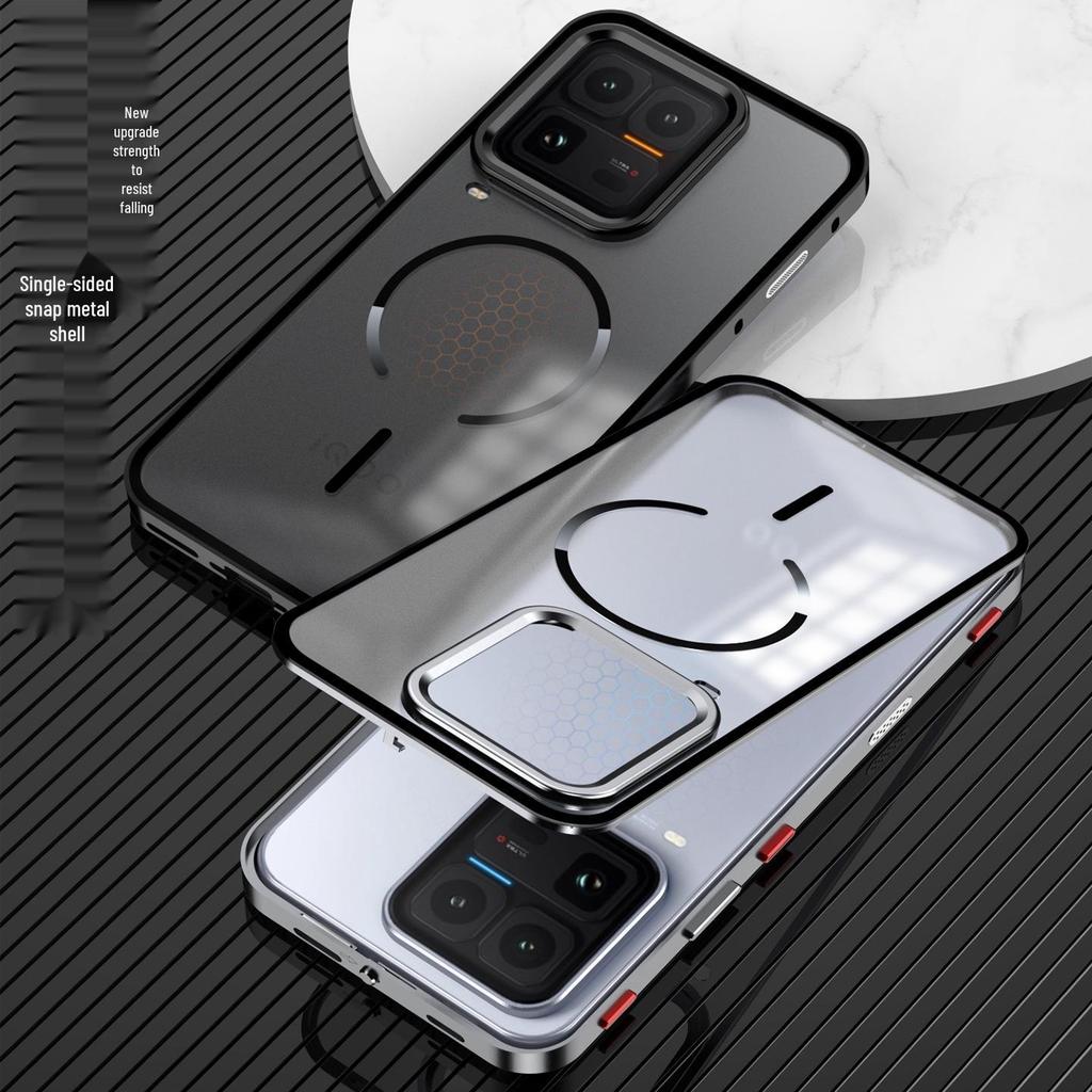 VIVO IQOO15ULTRA Magnetic Metal Frame Drop-proof Case with Ring