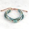 KKBEAD Bohemian Stackable Beaded Bracelets for Women Turquoise Beads Multi-Layer Wrap Bracelet Boho Summer Beach Jewelry Gift
