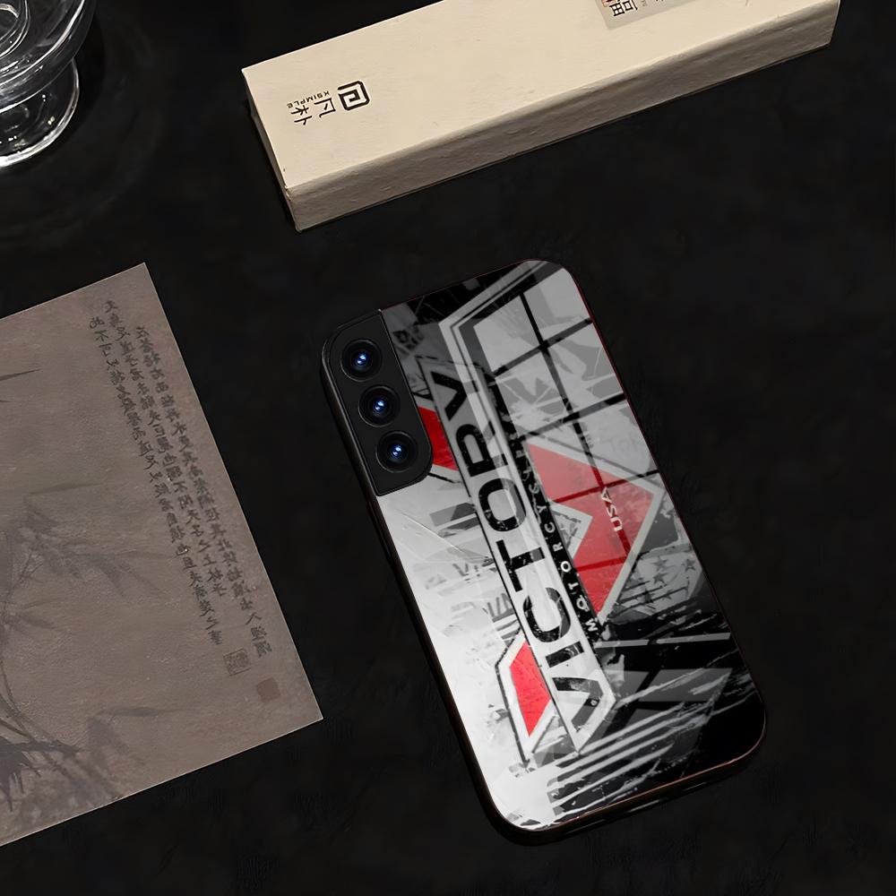 VICTORY MOTORCYCLES USA Phone Case 2025 Glass Hot For Samsung S 25 24 Ultra Plus 23 22 21 20 A 34 54 53 Water Proof Note20 M 54
