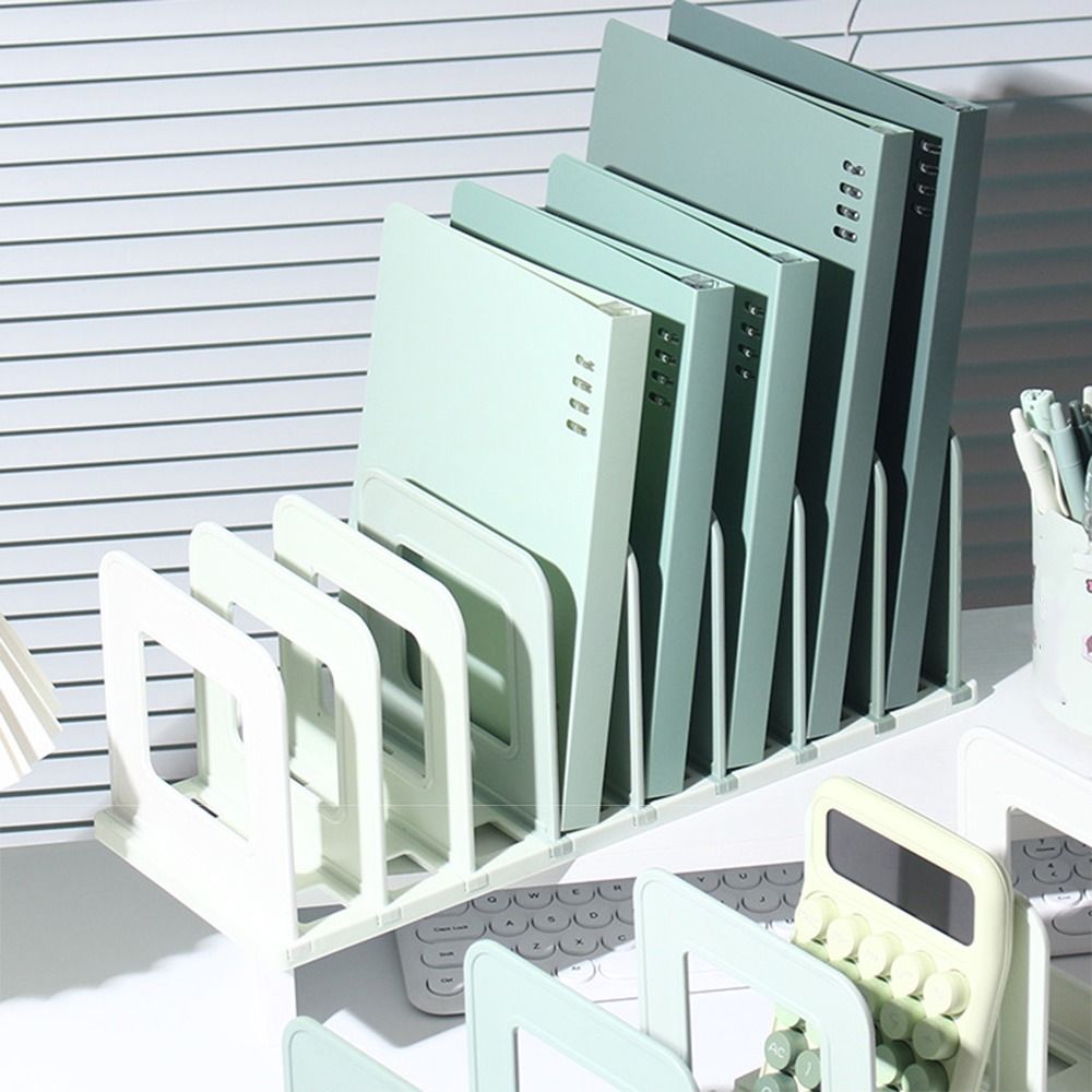 Dividers Detachable Bookends Adjustable Vertical Book Holder Simple File Storage Bookshelf  Student