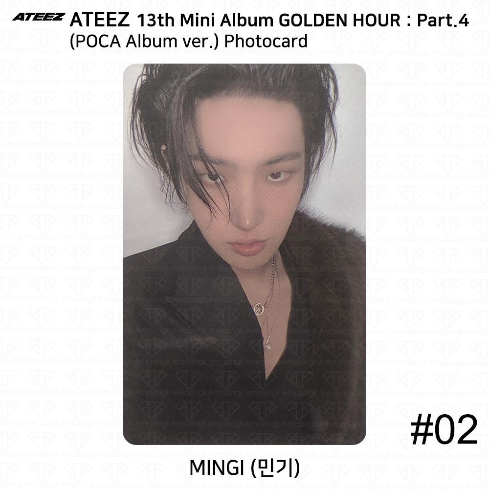 ATEEZ 13. Mini-Album Golden Hour Teil 4 POCA Album Version. Fotokarte