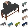 1PC Long Bench Cover Solid Colour Protective Cover Washable Full Wrap Thickened Stretch Slipcover Dustproof