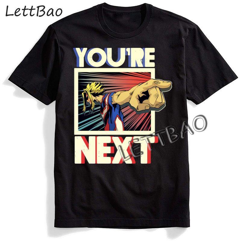 My Hero Academia Bakugou Boku No Todoroki Graphic Men Casual Vintage Japanese Plus Size White T
