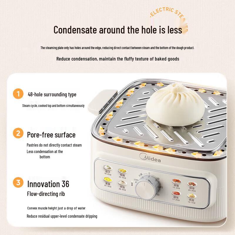 Midea Multi-functional Electric Steamer CN Plug (adapter Included)