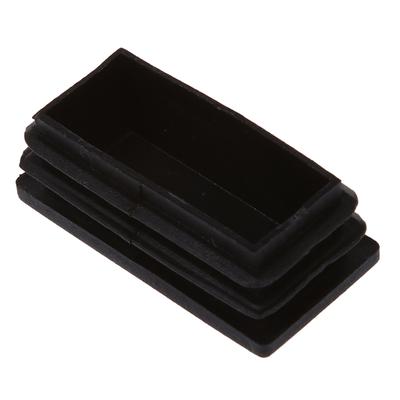 2025 Trend Kunststoff Rechteckrohr Einsätze Endkappen 25X50mm 10 Stück Schwarz