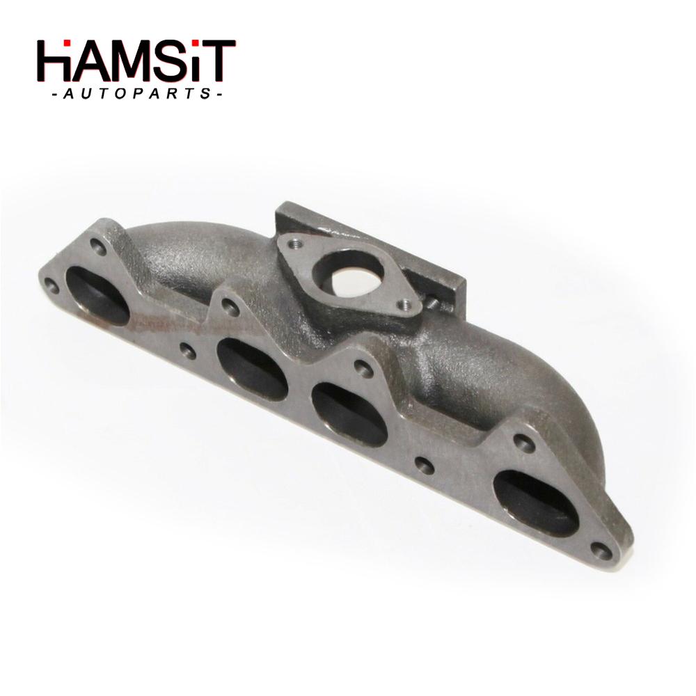 Hamsit Cast Iron Turbo Manifold For Honda Accord 94-02 EX LX F22 F22B F23A 2.2L/2.3L SOHC Flanged T3