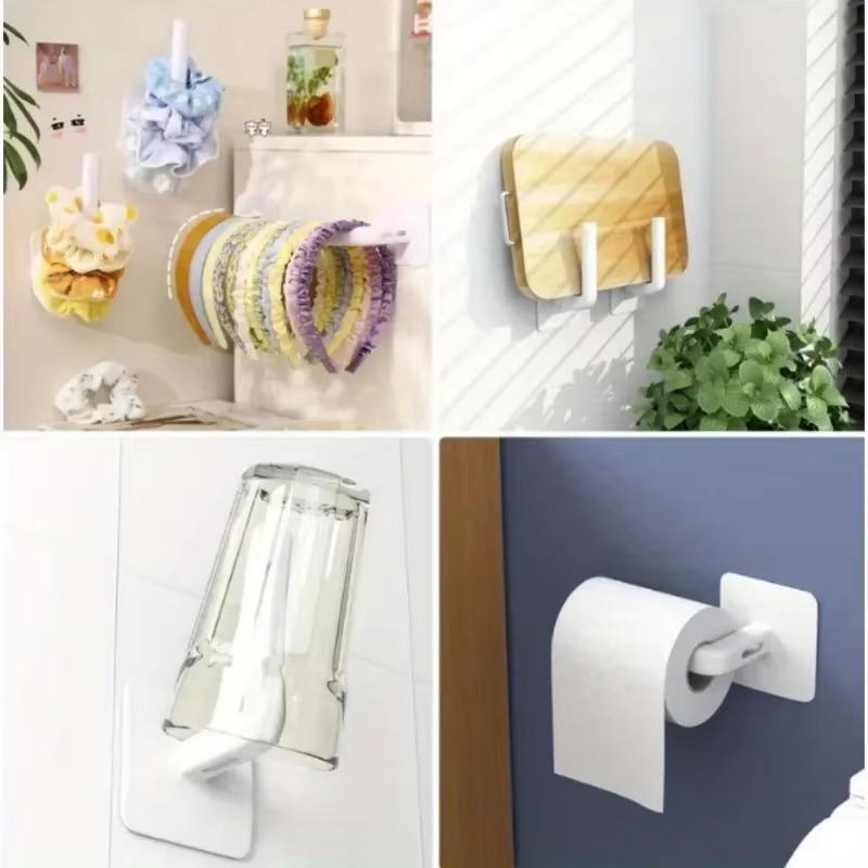 10Pcs Cap Holder Hat Rack for Baseball Caps Adhesive Hat Hooks Vestibule Hanging Clothing Tube Paper Cup Drain Hook