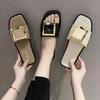 Fashion Flat Bottomed Korean Style Slippers For Women 2025 Summer Hot Selling Fashion Trend Flat Shoes Non Slip Womens Slippers Sandals