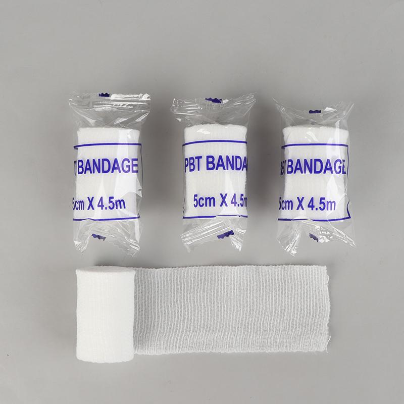 20 Rolls/Lot 5Cmx4.5M Pbt Elastic Bandage First Aid Kit Gauze Roll Wound Dressing Nursing Emergency Care Bandage