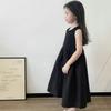 Girls Summer Sweet Patchwork Dresses Middle Kids Sleeveless Cute Comfortable Long Dresses
