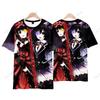 New Anime DATE A LIVE Tokisaki Kurumi 3d Print T-shirt Men Women Fashion Street Short Sleeve Tops Tees Kids Clothing High School