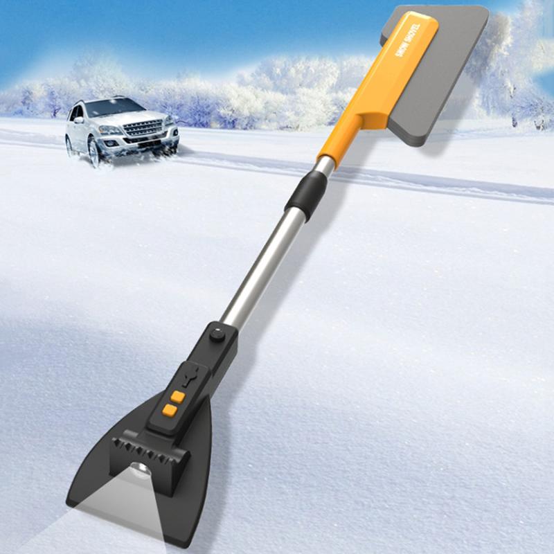 

Telescopic Car Snow Shovel Defrost Deicing Brush Cleaning Tool (with Light) Type A