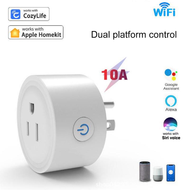 Corui Wifi Smart Socket Us Cozylife Homekit 10a 16a Timing With Power Monitor Alexa Google Home Voice Control Smart Plug