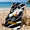Custom Name Beach Towel Vasco Football Crest Emblem Microfiber Beach Towel, Lightweight for Summer Travel, Swimming Pool Fan Birthday Gift