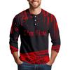 Men's Halloween Print Raglan Dralan Three-quarter Sleeve Casual Top