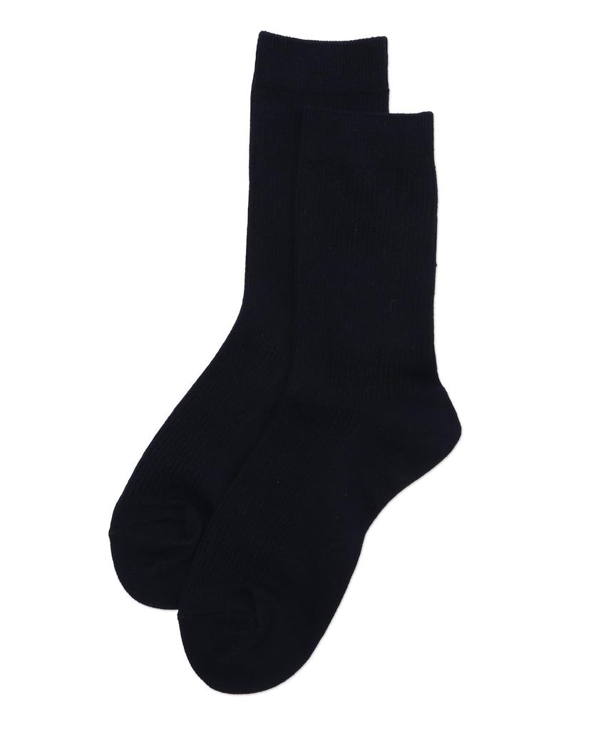 WEGO School Crew Solid Sizes Gift Women's Socks, Color, Navy, 23-25cm,