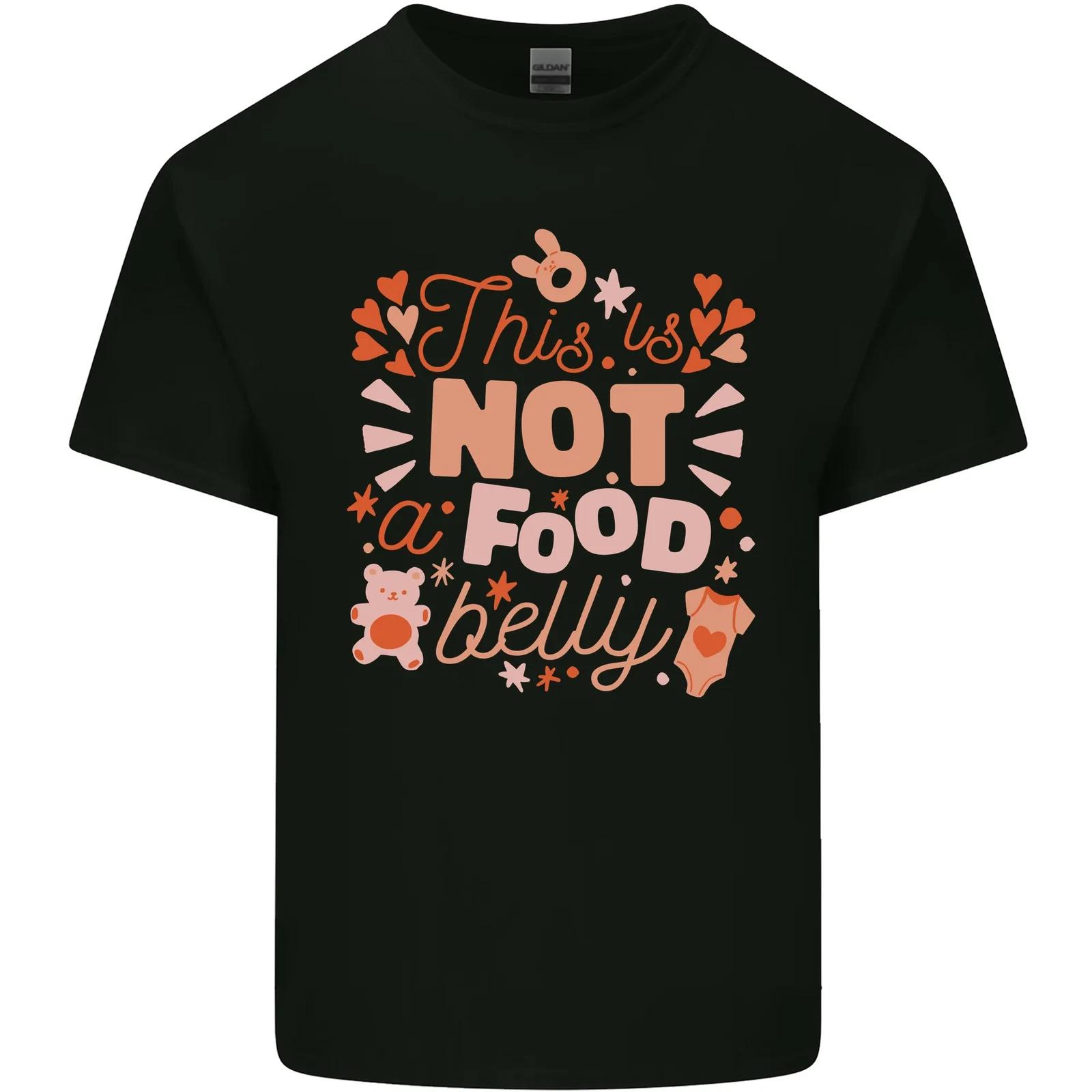 

Not a Food Belly New Baby Pregnancy Pregnant Kids T-Shirt Childrens M