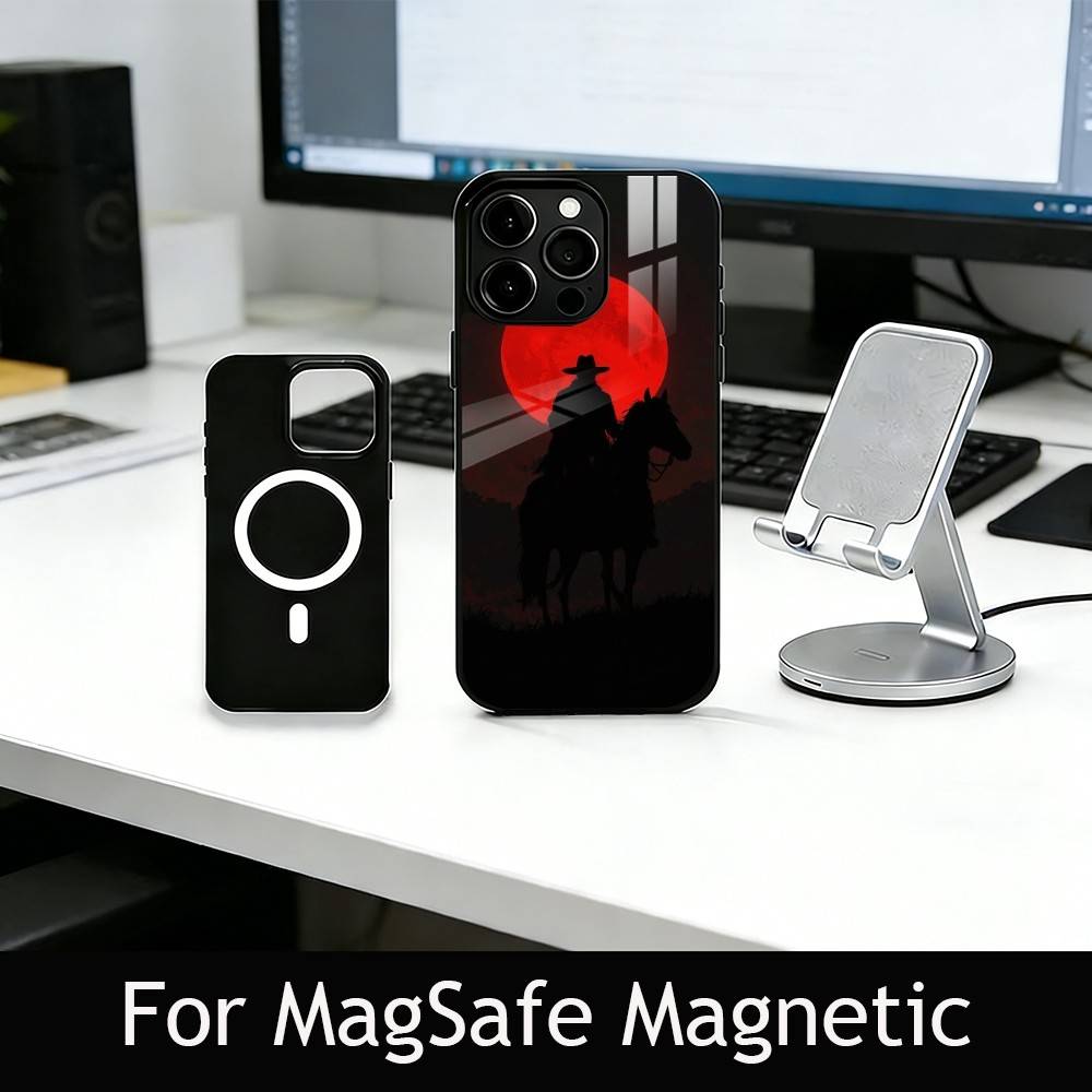 R-Red D-Dead R-Redemption 2 Phone Case For iPhone17,16,15,14,13,12,11 Plus,Pro Magnetic with Magsafe Wireless Charging