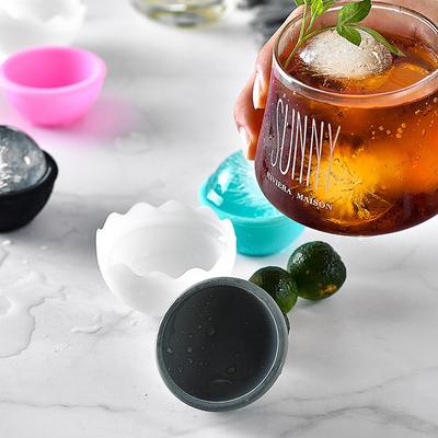 6,5 cm Durchmesser Silikon-Lebensmittelball Eiswürfelbereiter Whiskey Cocktail Eisbereiter Küche Bar Eiscremeform