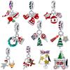 925 Silver, Christmas,Reindeer,Bells,Bead pendants,Original European Bracelet DIY Accessories,Exquisite JewelryGifts