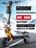 Trotinetă Electrică YUME X11+ 2*300W Baterie 60V 30Ah Motor Dublu Roți de 11 Inch Autonomie Maximă 90KM Sarcină Maximă 150KG Viteză Maximă 95km/h
