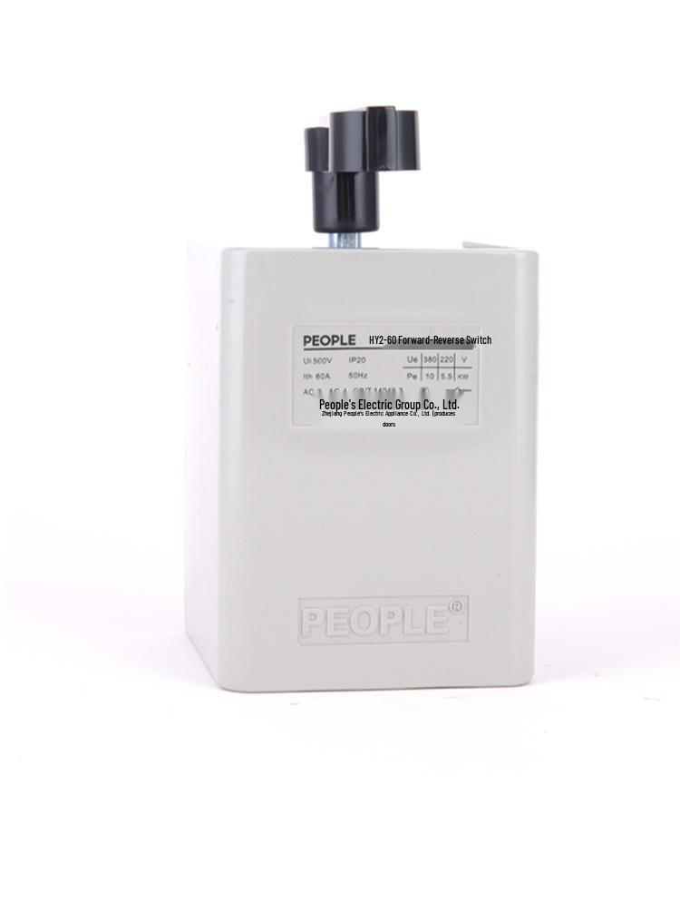 People's Electric HY2-130A60a 380V/220V 3-Phase Motor Forward-Reverse Switch