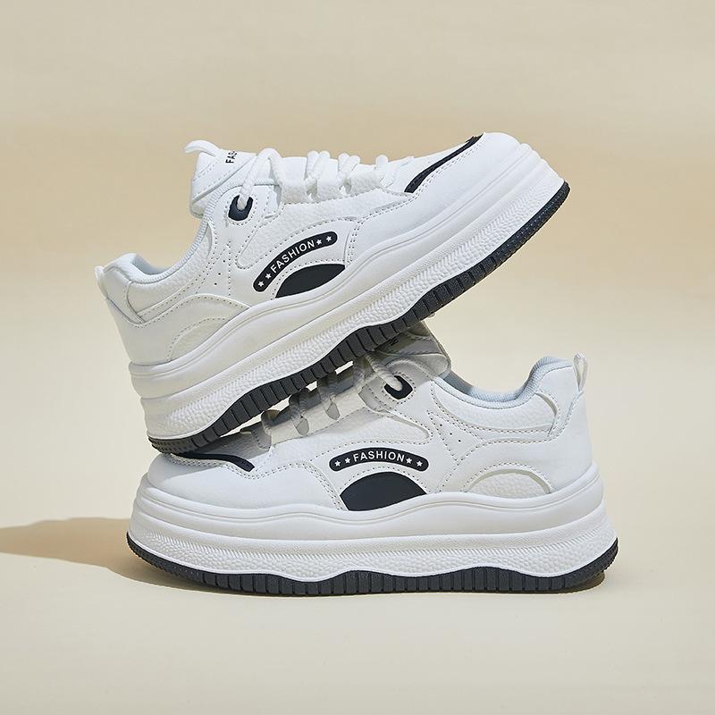 Spring students' thick soled height increasing sports board shoes and casual shoes