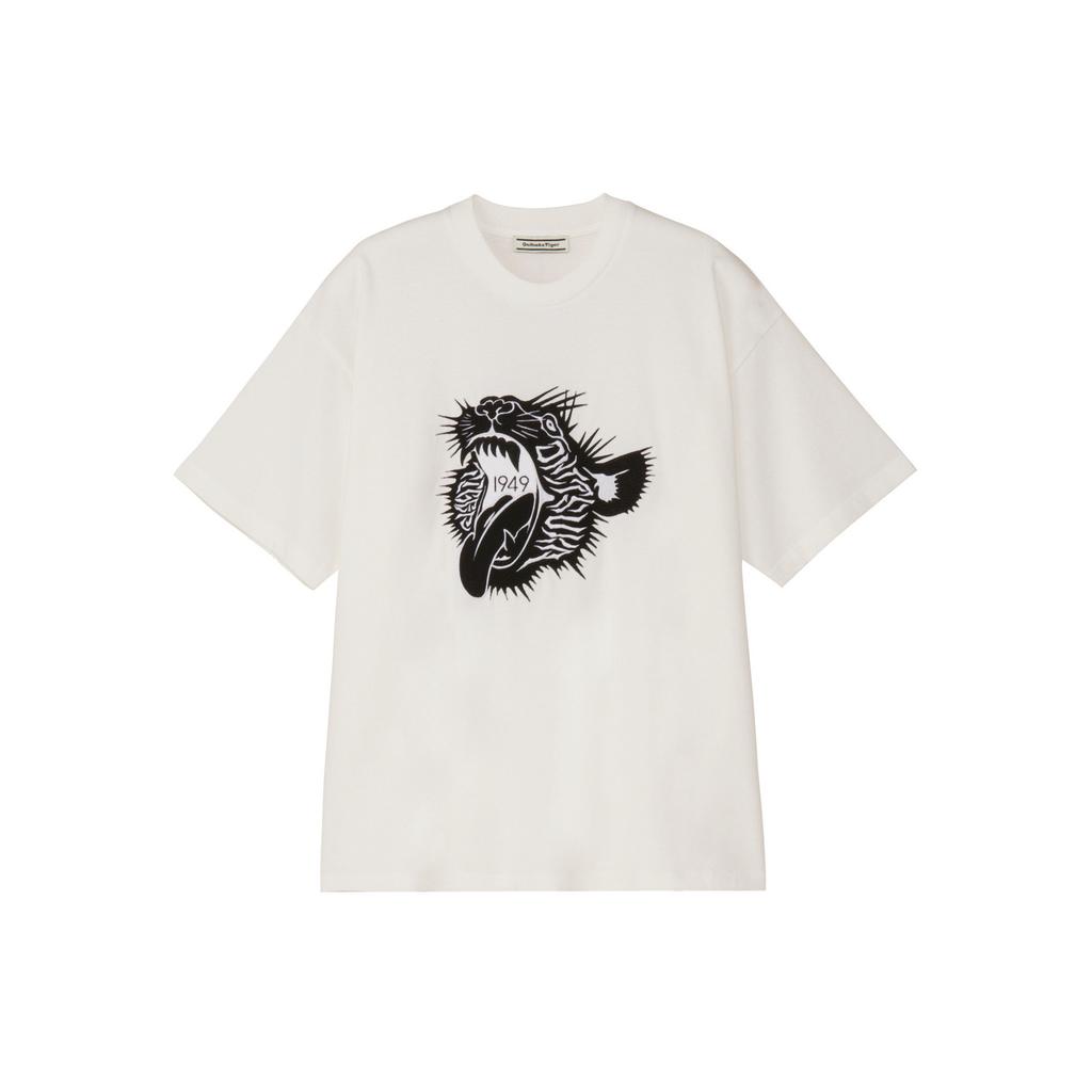Onitsuka Tiger Oversized Graphic Tee Men Tops White Black 2181B292_100
