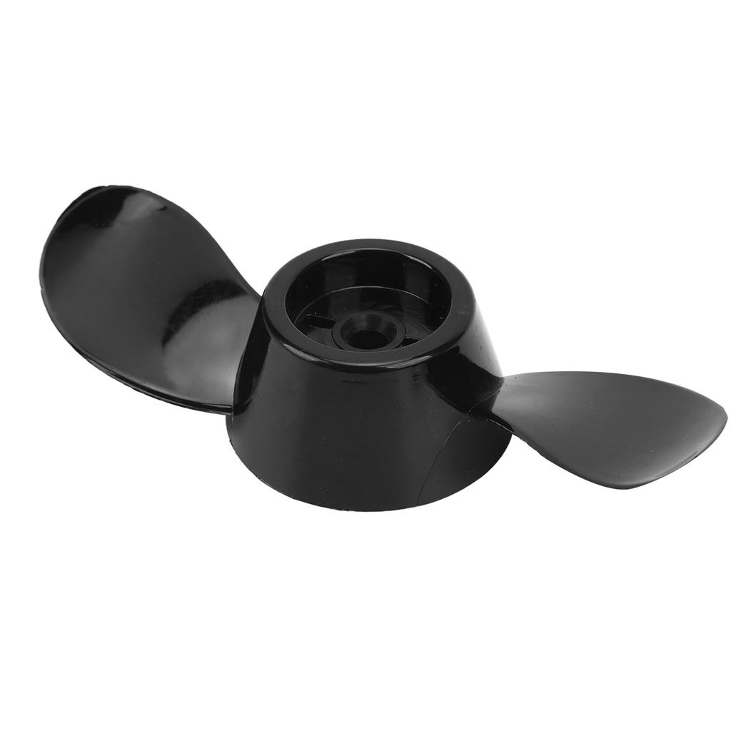 Propeller Thickened Plastic Durable 2 Blade Replacement Propeller for 12V 24V Engines Black