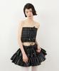 Leobyui Cabbage Tiered Skirt Black
