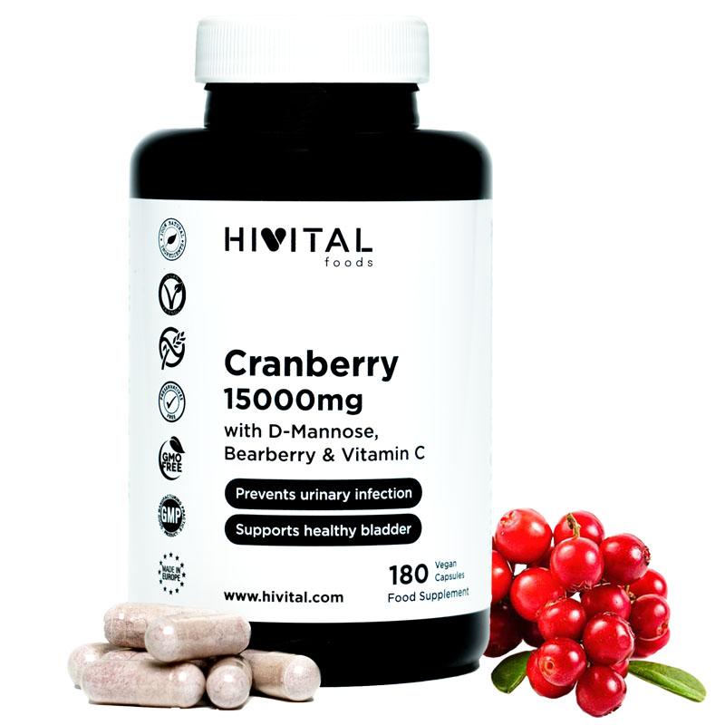 Amerikanische Cranberry 15000 mg | 180 vegane Kapseln