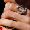 Niche Irregular Smooth Surface Metal Large Ring Fashionable Plain Ring Ring Personalized Unique Trend Ring
