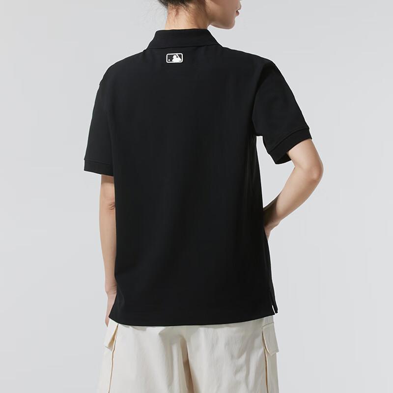 MLB New York Yankees SS25 Classic Fashion Versatile Exquisite Short Sleeve Polo Shirt Unisex tops 3APQH0153-50BKS
