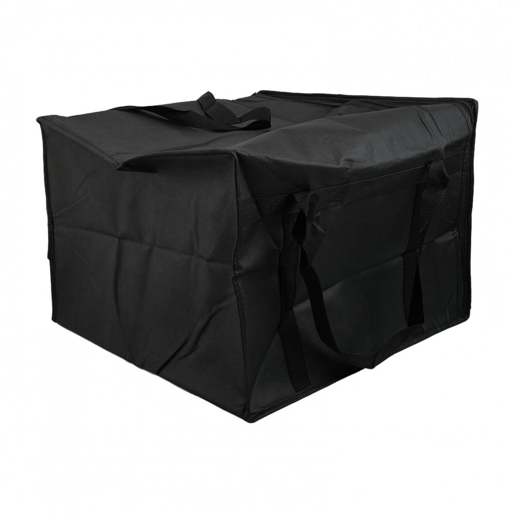 1PC Insulated Food Bag For Pizza Delivery Reliable And Easy To Open Black & Red