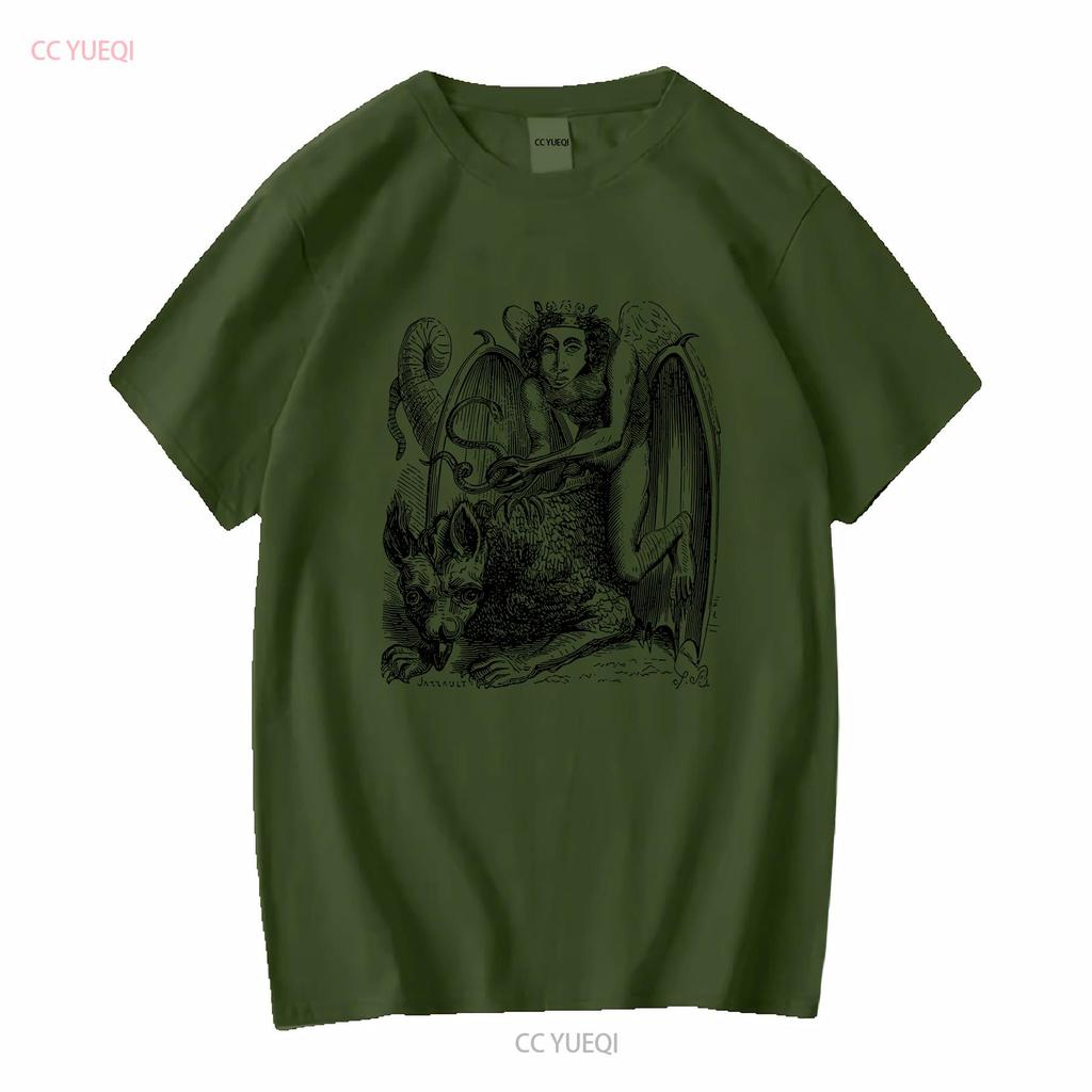 Astaroth T Shirt Adult Organic Cotton Remastered Vintage Occult Art Oversized Print long or short sleeves vintage Washed