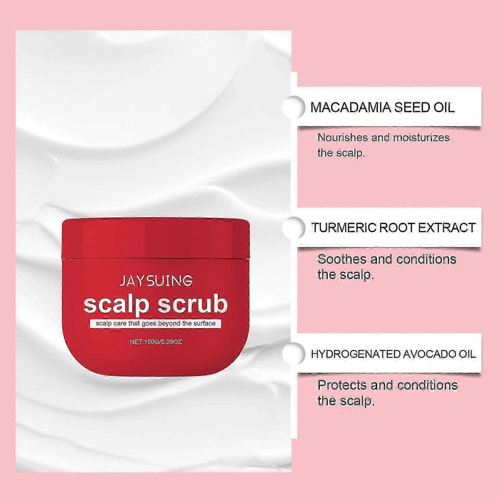 Jaysuing Exfoliating Shampoo Cleans Hair, Soothes Scalp, Moisturizes Dry Hair, Smoothes Hair