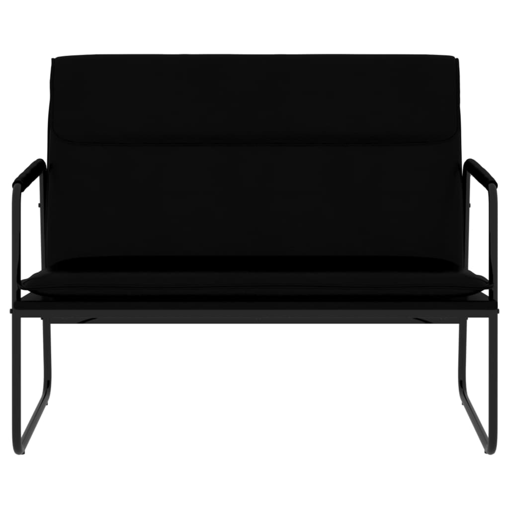 Black Bench 100 X 64 X 80 Cm Faux Leather