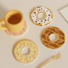 New Donut-Shaped round Coaster Desktop Drain Pad for Office Use Tea Cup Water Cup Storage Hard Diatom Mud