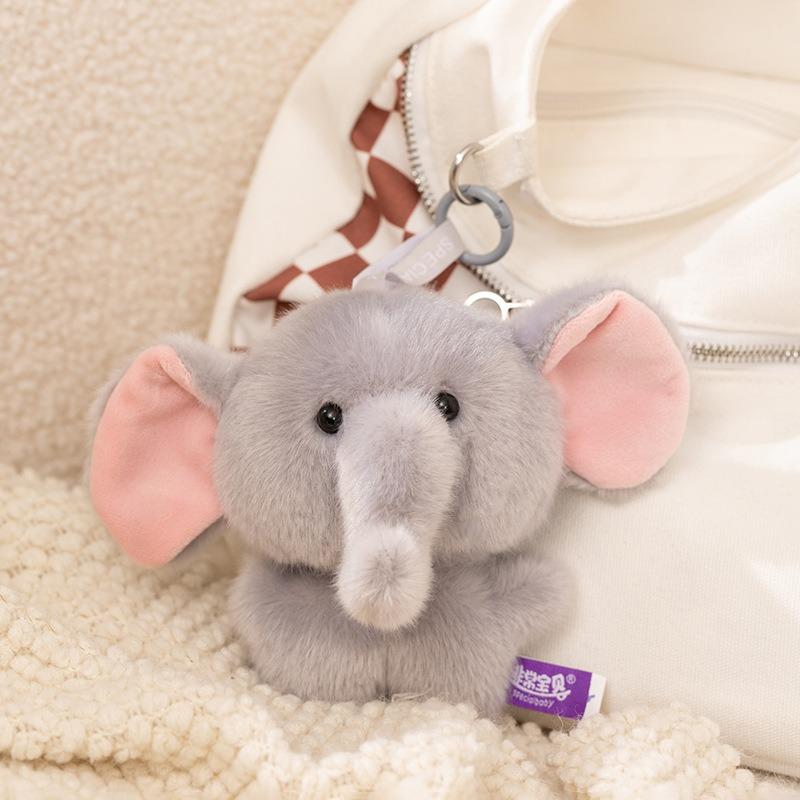 

Cute Cartoon Cat Plush Keychain Detachable Magnetic Attraction Stuffed Toys Vivid Elephant Plushie Doll Bag Pendant Home Decor