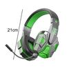 Cool Appearance Stereo Gaming Headset Noise Cancelling Over Ear Headphones with Mic LED Light