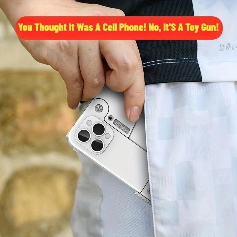 Mobile Phone Shape Folding Soft Bullet Gun Toy Novelty Toys Adults And Kids Creative Bullet Gun Sports