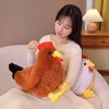 Rooster Plush Toy Cotton Filled Lovely Simulation Poultry Doll Plushies Companion Sofa Cushion Stuffed Cartoon Chicken Doll Kids Toy