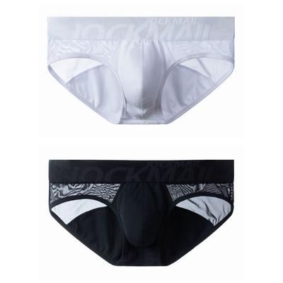 Cuecas Tecidos de malha e algodão Cuecas respiráveis Cintura baixa Roupa interior desportiva masculina Cuecas casuais para o dia a dia