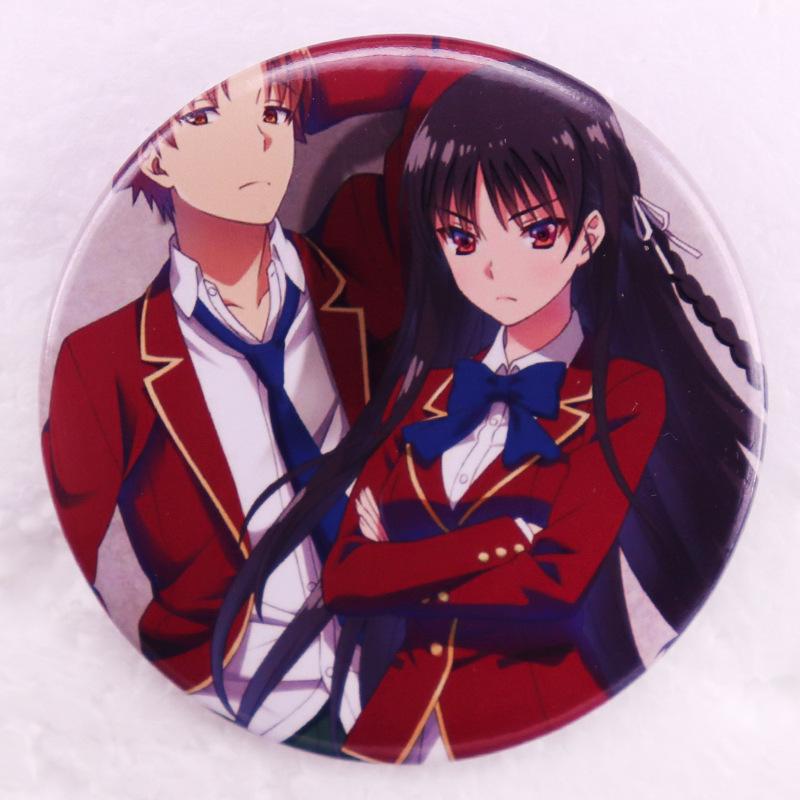 Meritocracy Classroom Anime Pin Badge Brooch белый