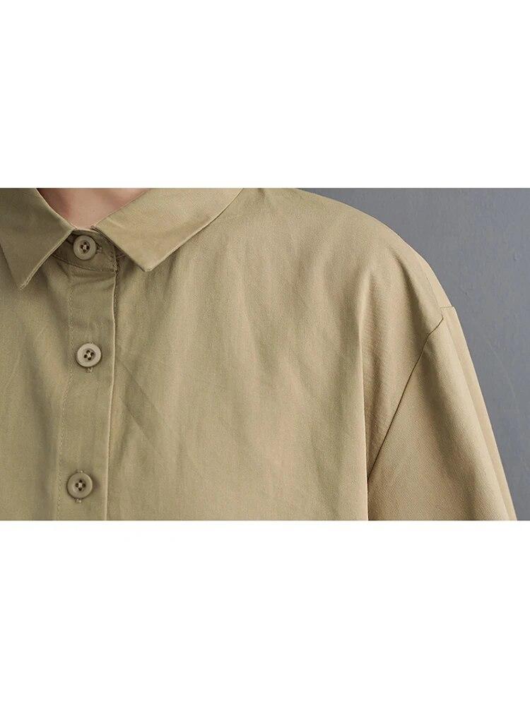 Xitao Asymmetrical Single Breasted Women Shirt LYD1140