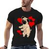 Valentines Day Pug Flossing Dog Tshirt Summer Holiday Tshirt