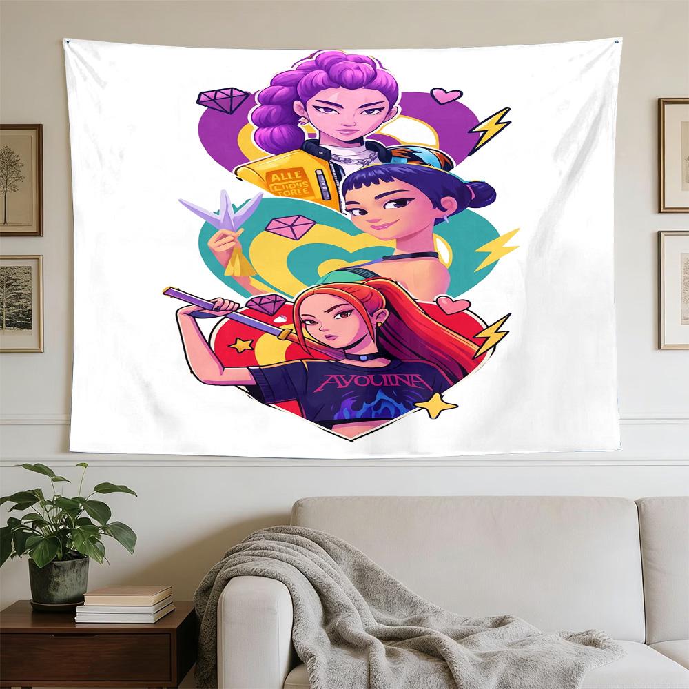 Language Adventure Decorative Wall-Hanging Tapestry, Home Ornament for Living Room,Dorm and Fan Parties,Multi-style,celebrities,cartoons,music,sports 
