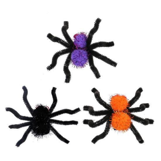 Halloween Spider Hair Clip for Kids Adults Furry Spider Hair